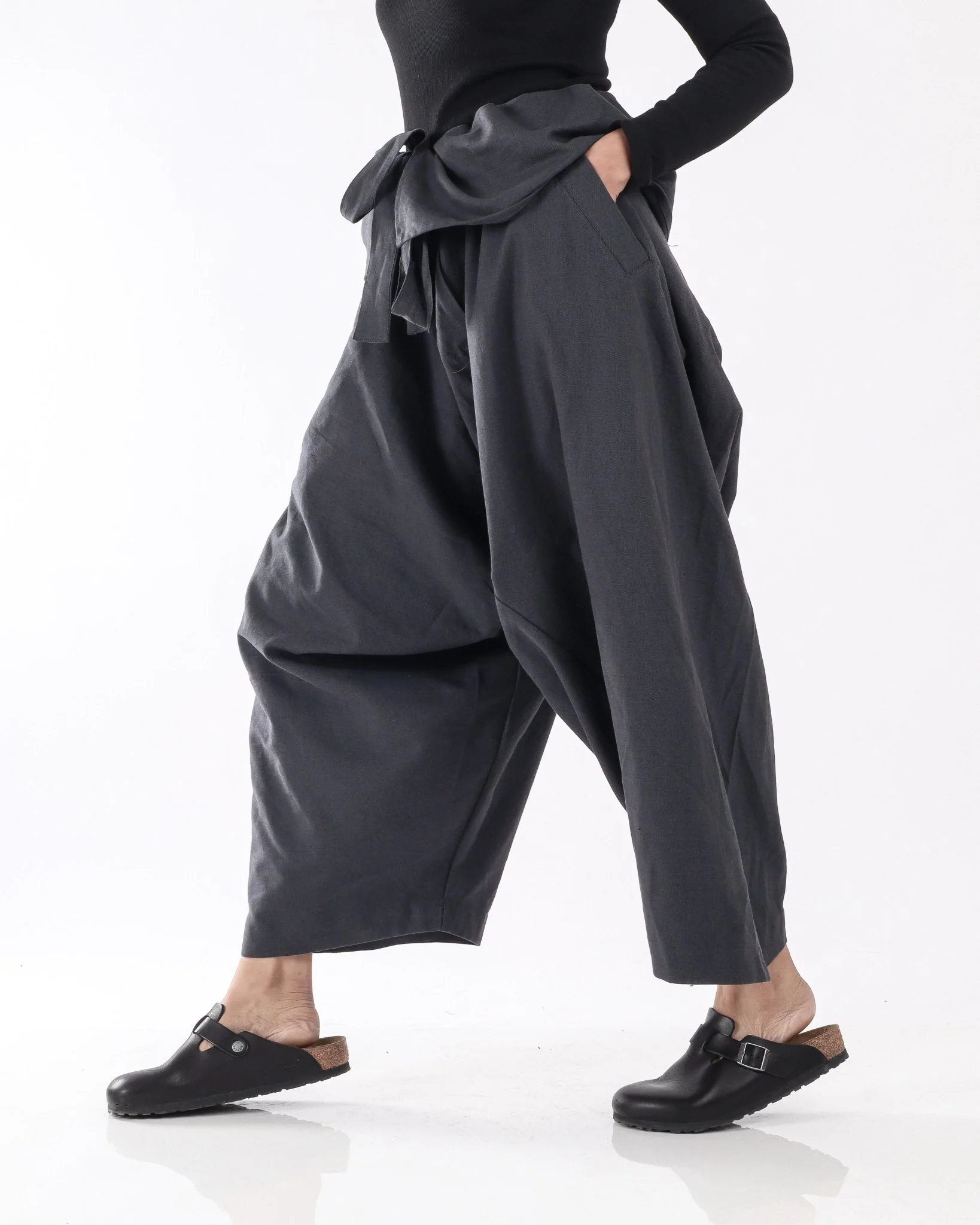 2022 Salwar V2 - Grey Cotton Linen - Image 5