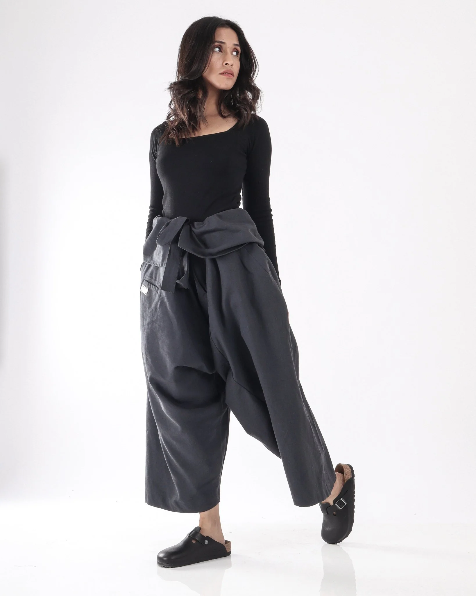 2022 Salwar V2 - Grey Cotton Linen - Image 8