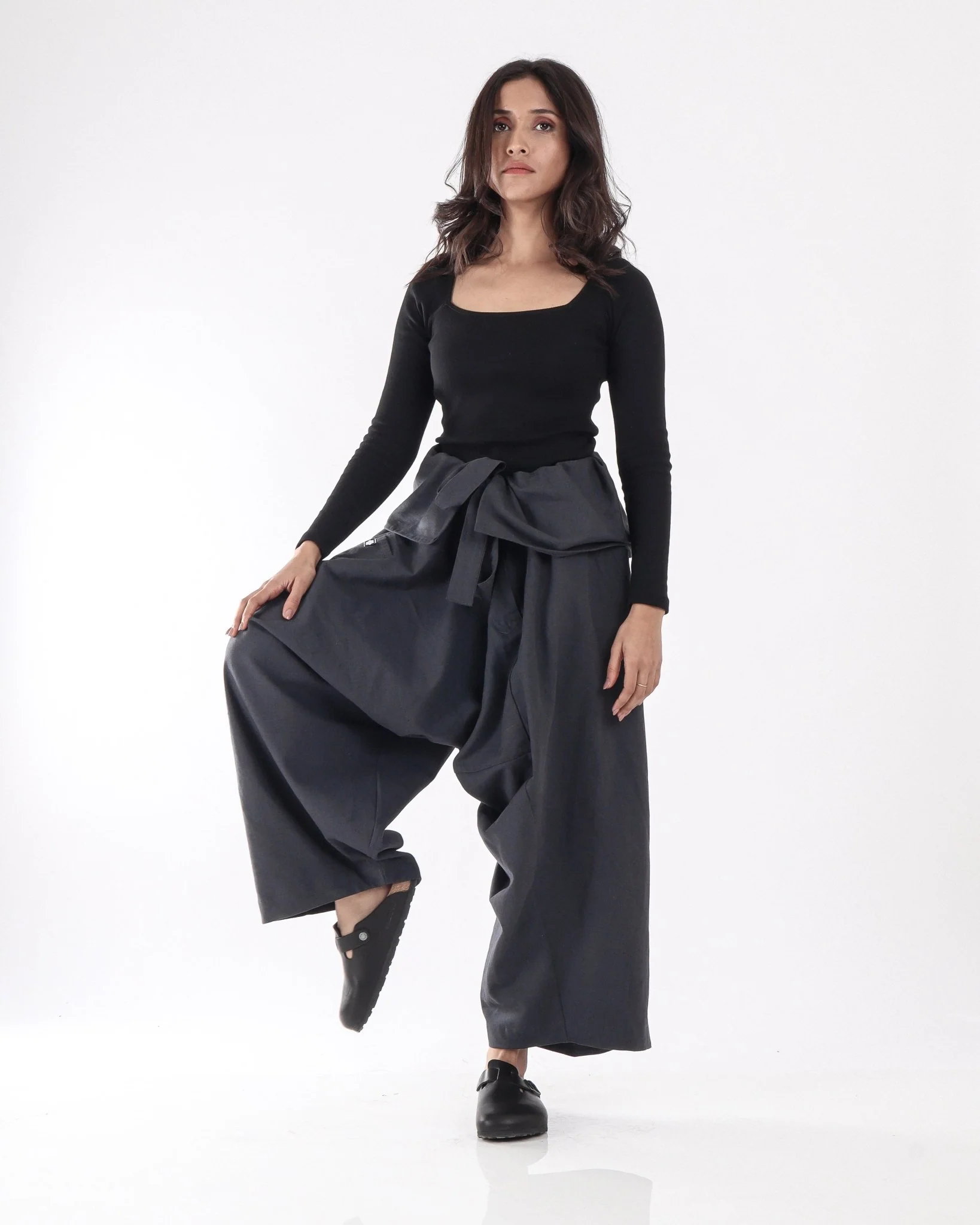 2022 Salwar V2 - Grey Cotton Linen - Image 9