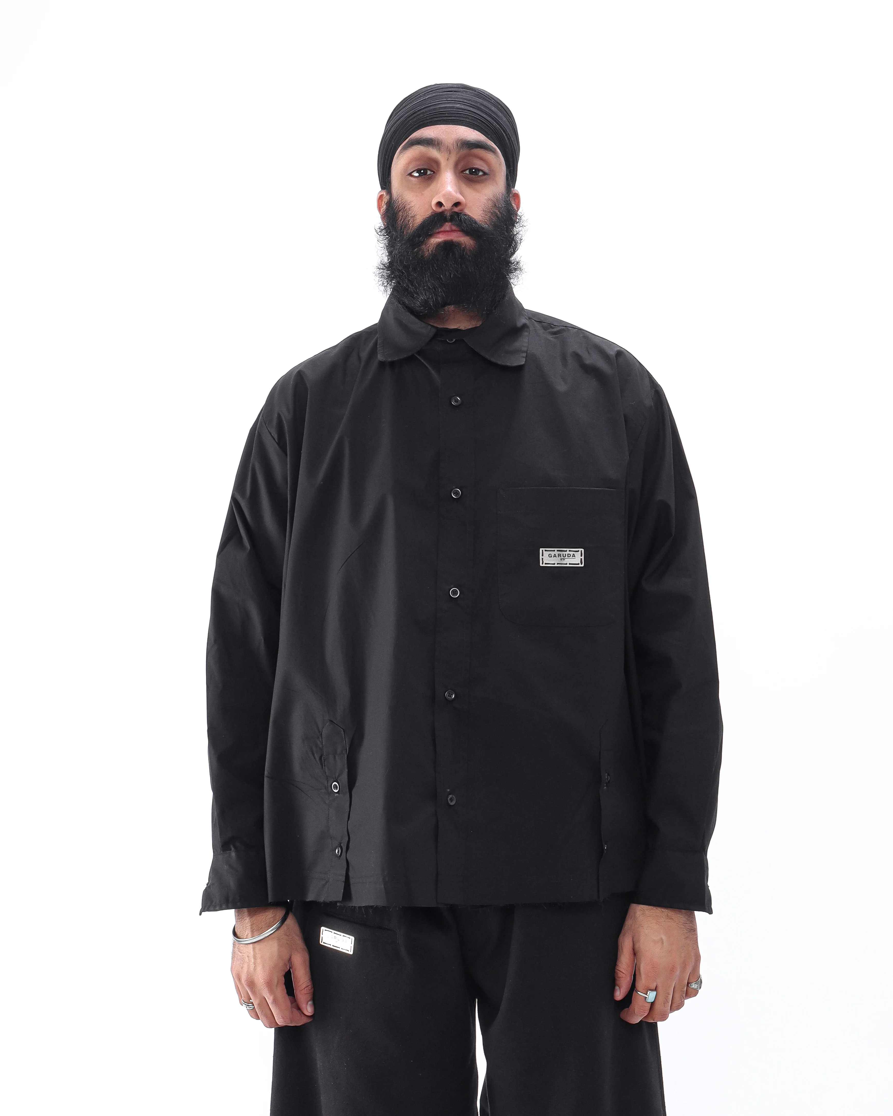 2023 Shirt V2 - Black Poplin - Image 3