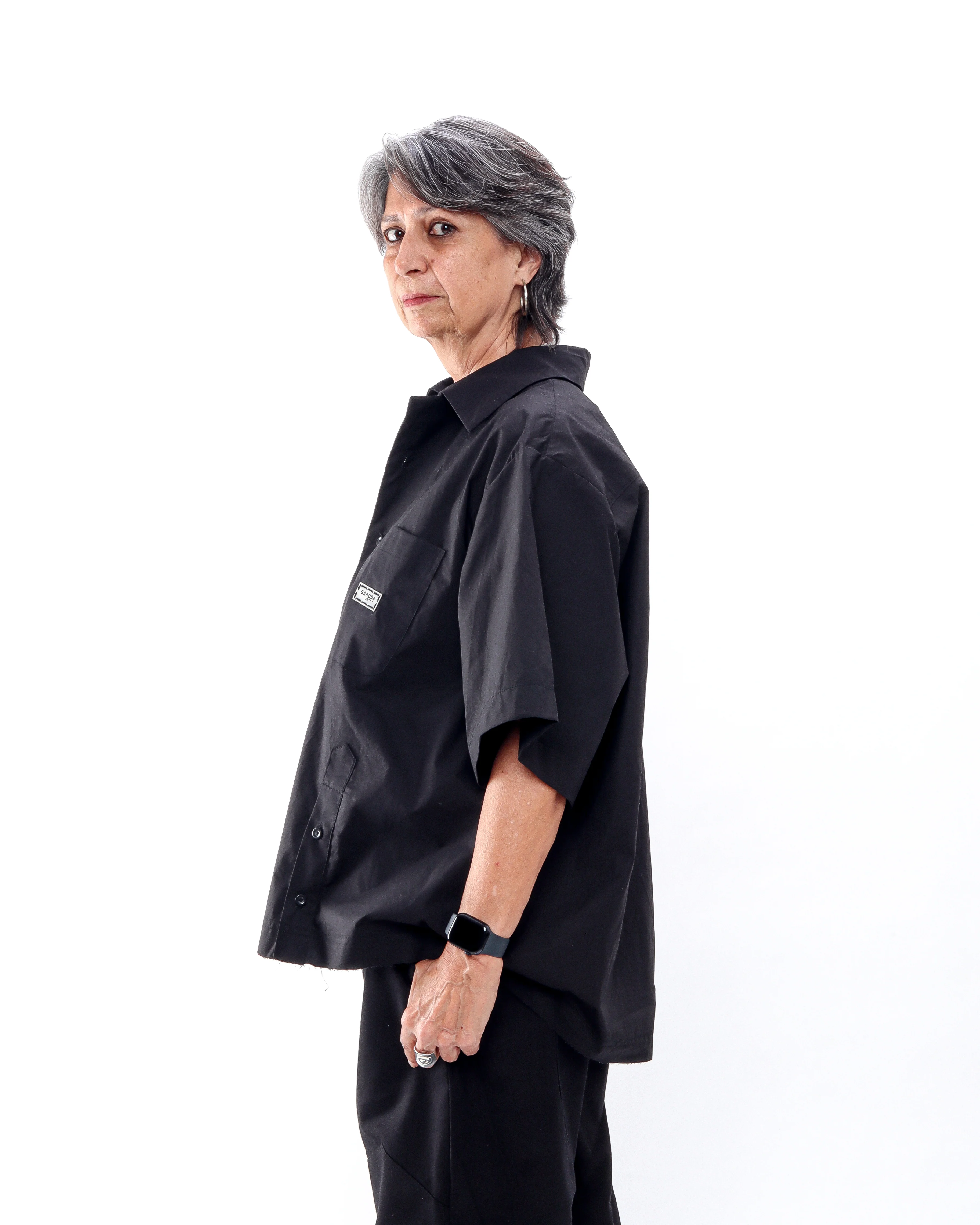 2024 Camp Collar - Black Poplin - Image 6