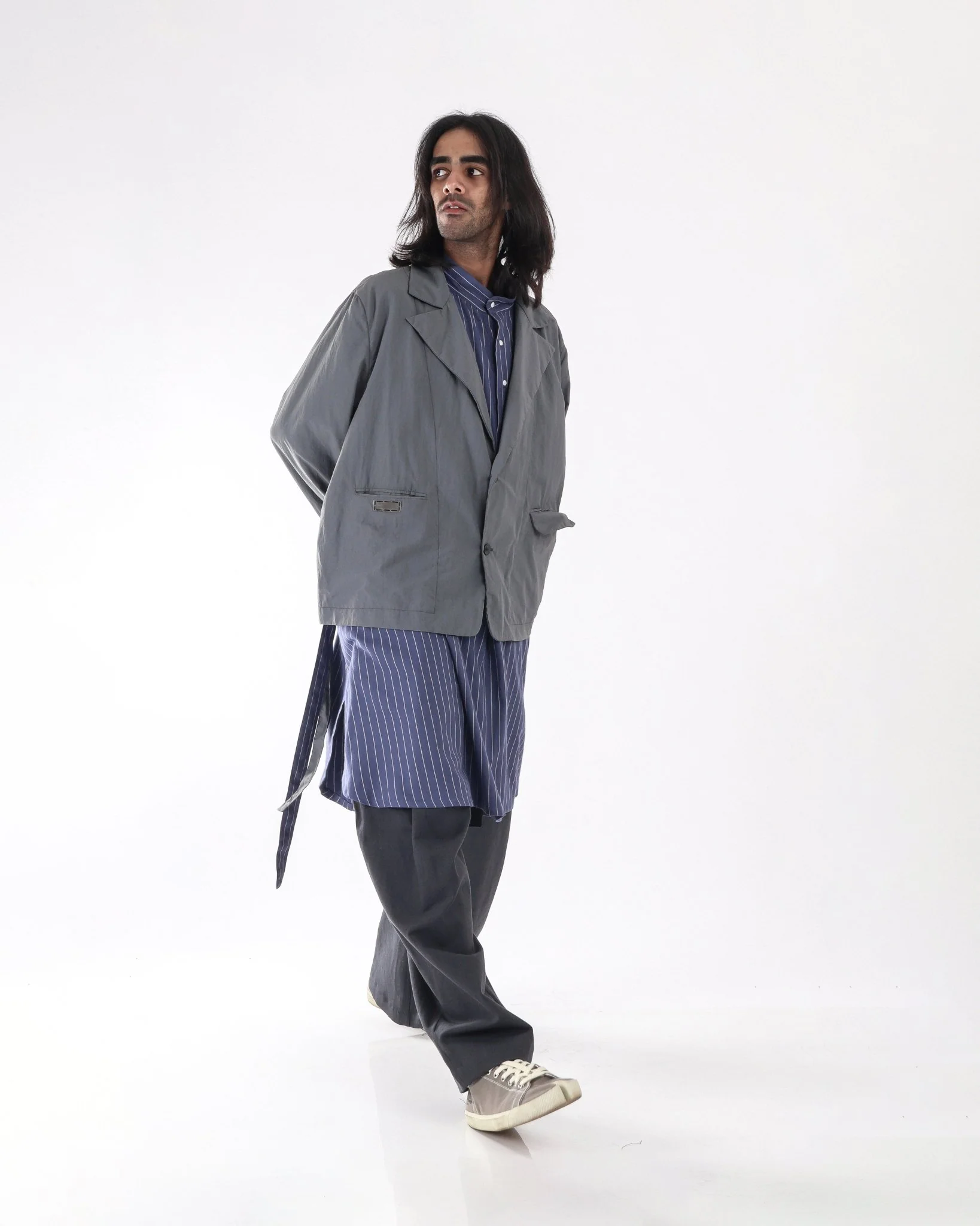 290g Polyester Blazer - Grey - Image 8