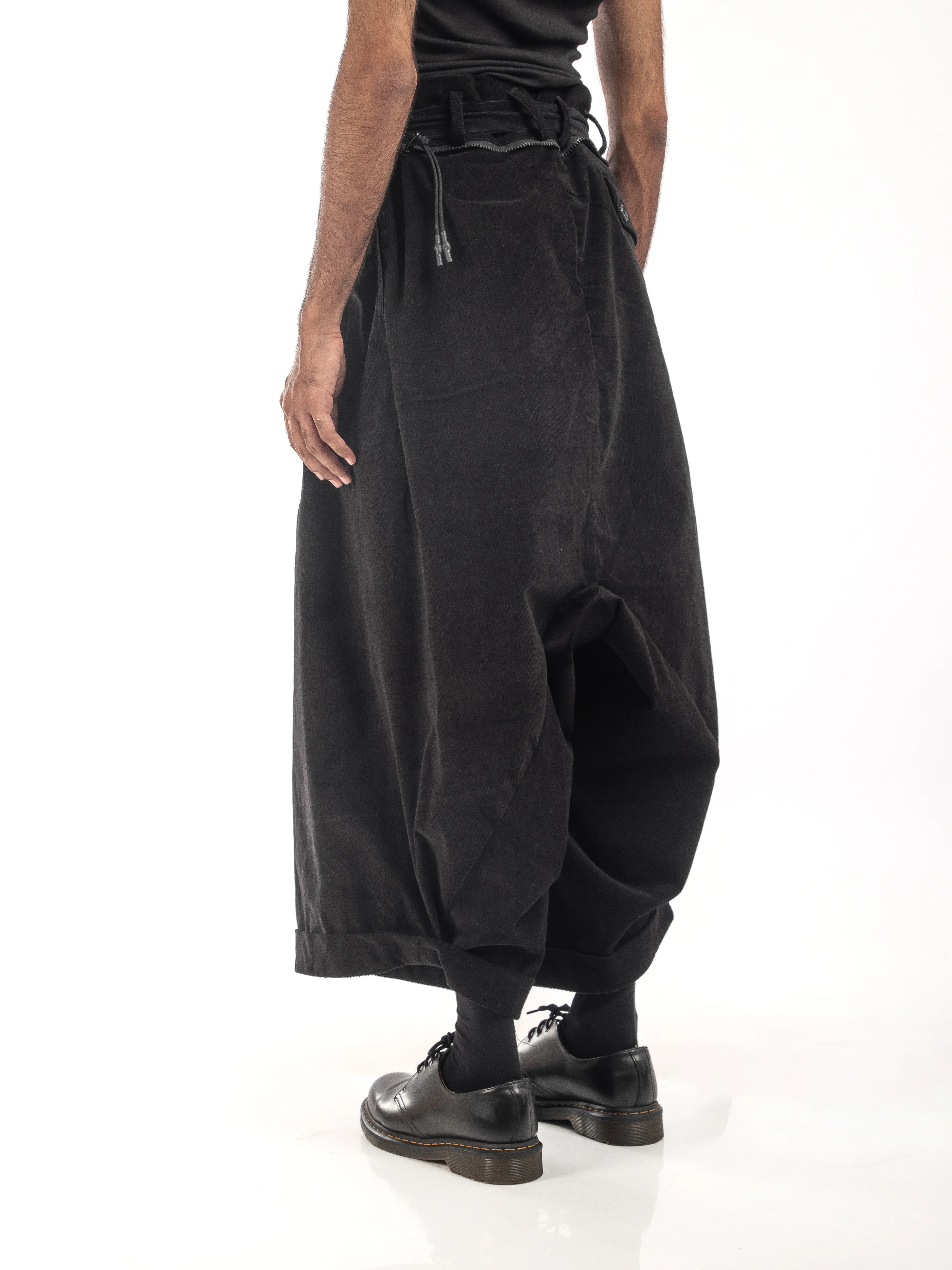 CORDUROY DROP CROTCH TROUSER - Image 4