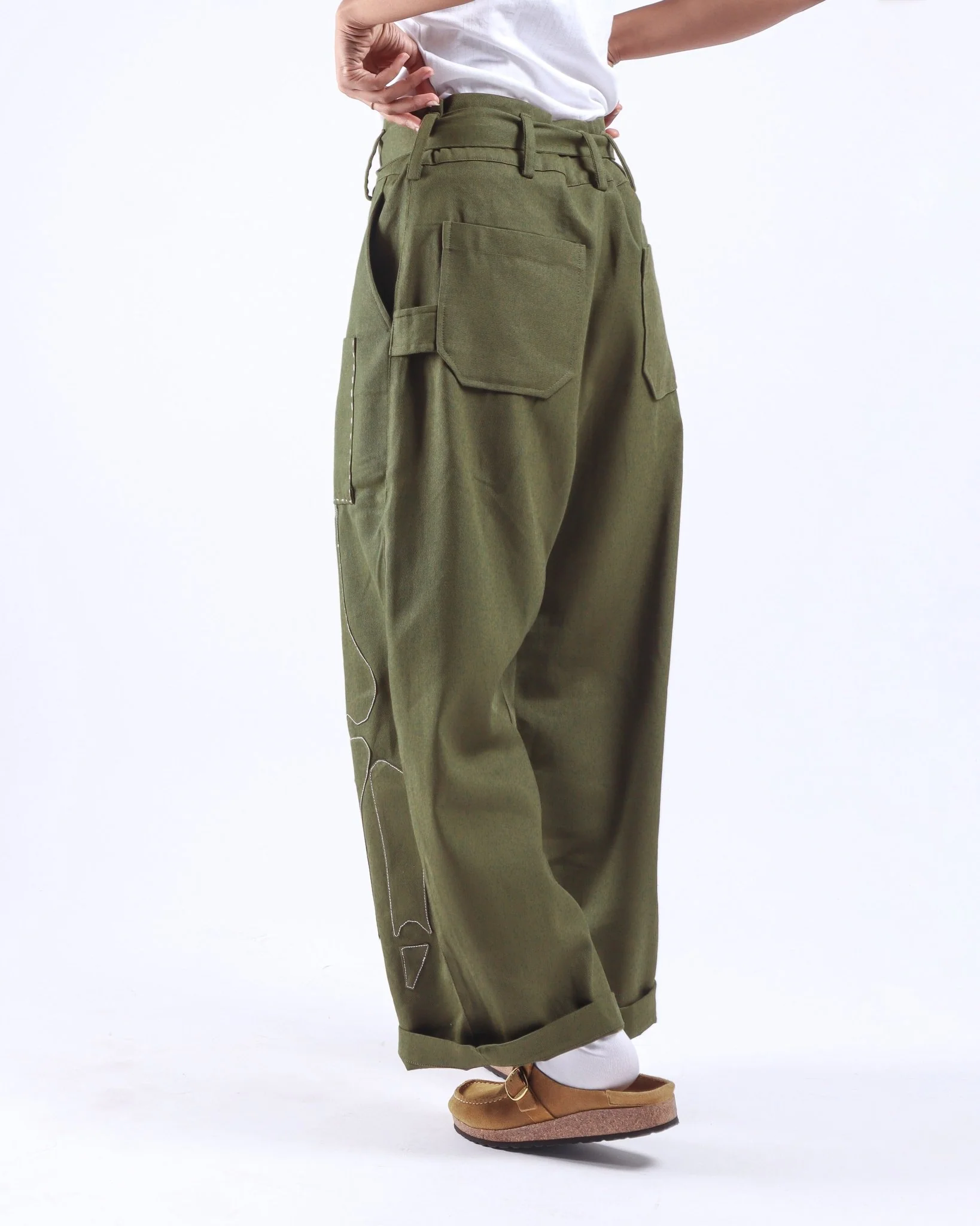 Double Knee Pant - Olive/Olive - Limited Edition - Image 2