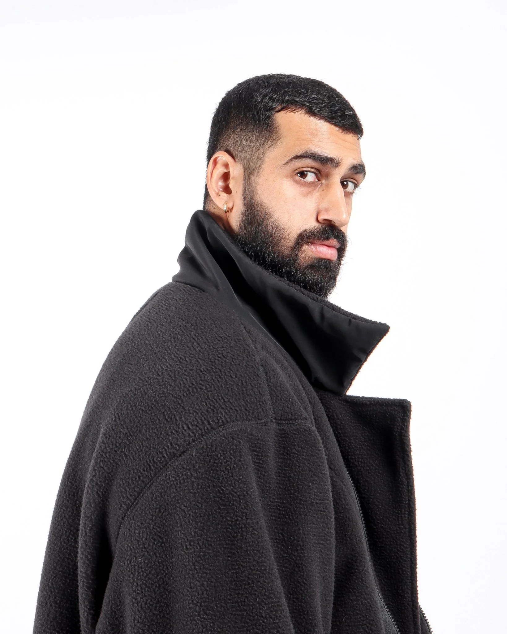 Fleece Biker Jacket - Image 8