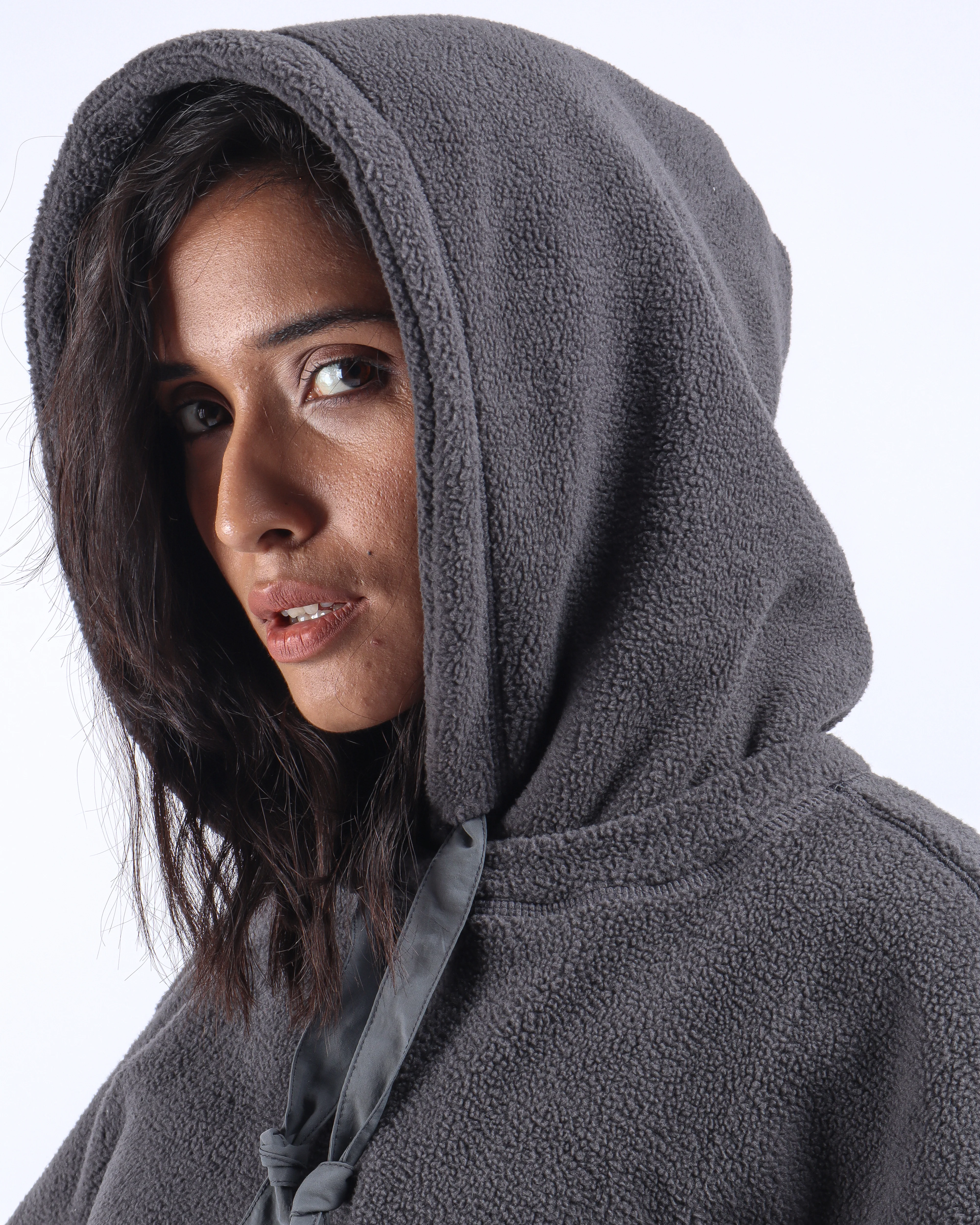 Fleece Hoodie - Grey - Image 17