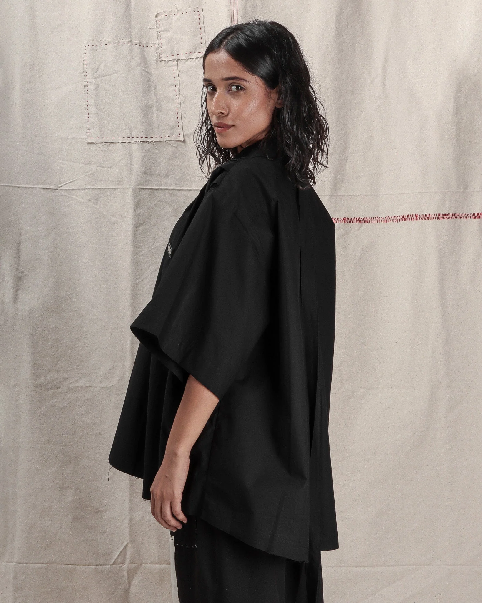 PLEATED SHOULDER SHIRT - Image 8