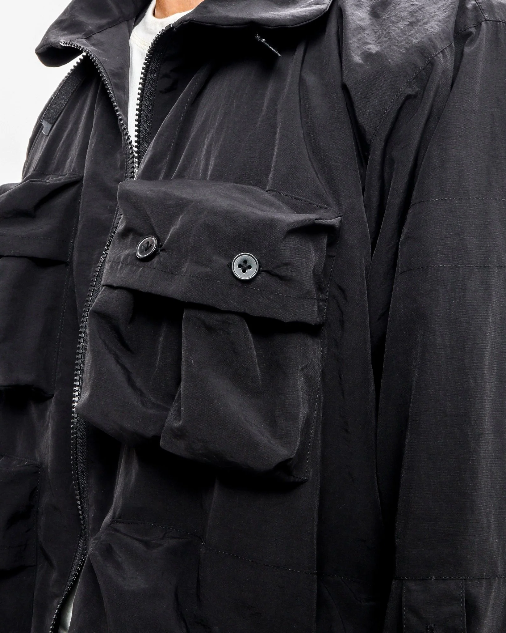 Polyester Field Jacket - Black - Image 11