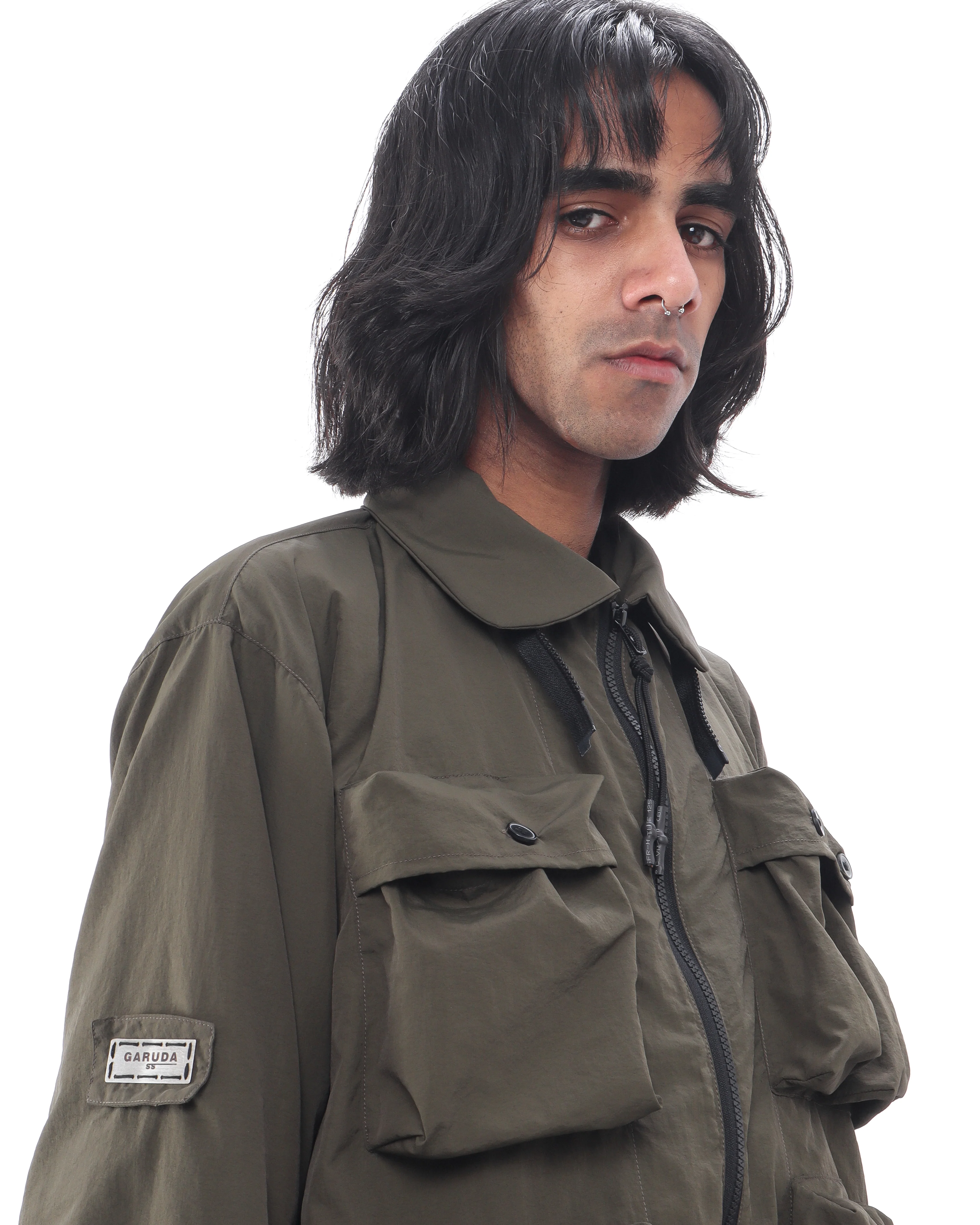 Polyester Field Jacket - Olive - Image 10